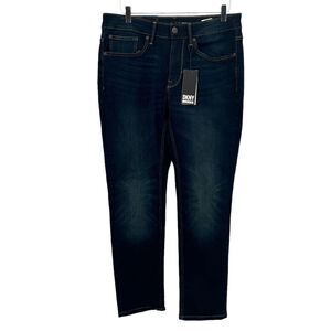 DKNY Mens Jeans Bedford Slim Fit Denim Blue Mountain Size 33 x 30